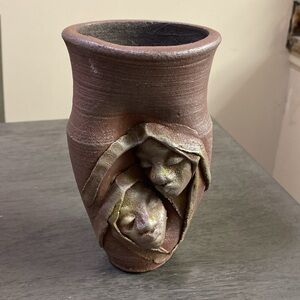 Jamaican Unique Artisan  Ceramic Vase